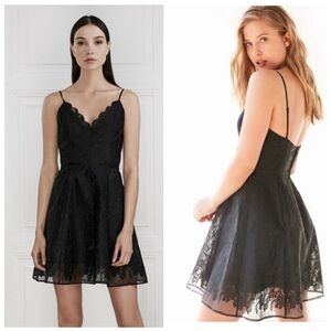 KEEPSAKE x REVOLVE Black Lace Sundream Cocktail Dress, Size Large